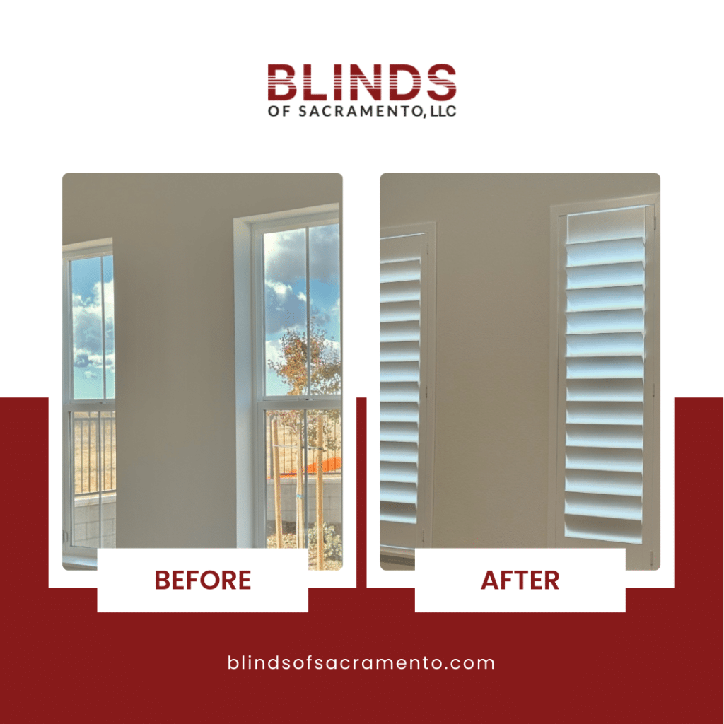 Gallery of window treatments featuring blinds, shades, and shutters from Blinds of Sacramento for home decor.